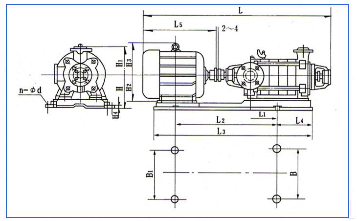 D、DG型臥式鍋爐給水離心泵